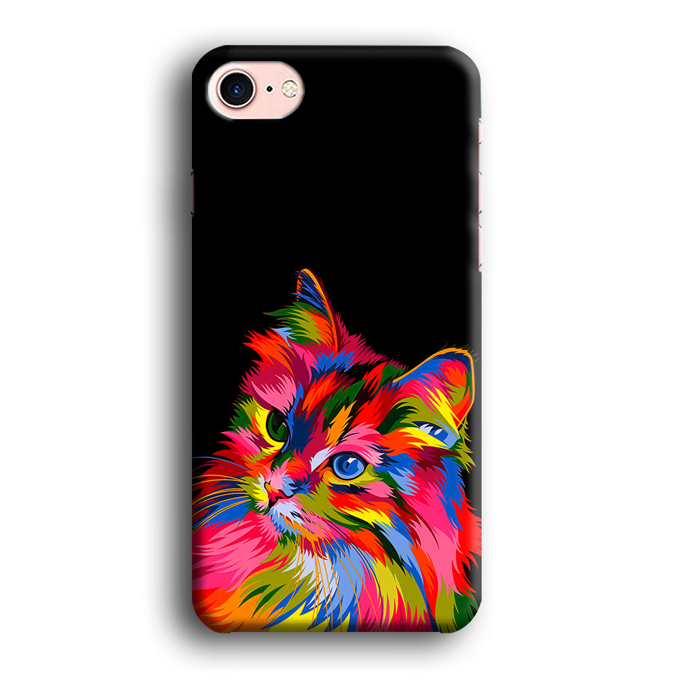 Cat Colorful Art Painting iPhone 7 Case-Phone Case-3D Case-Altracase