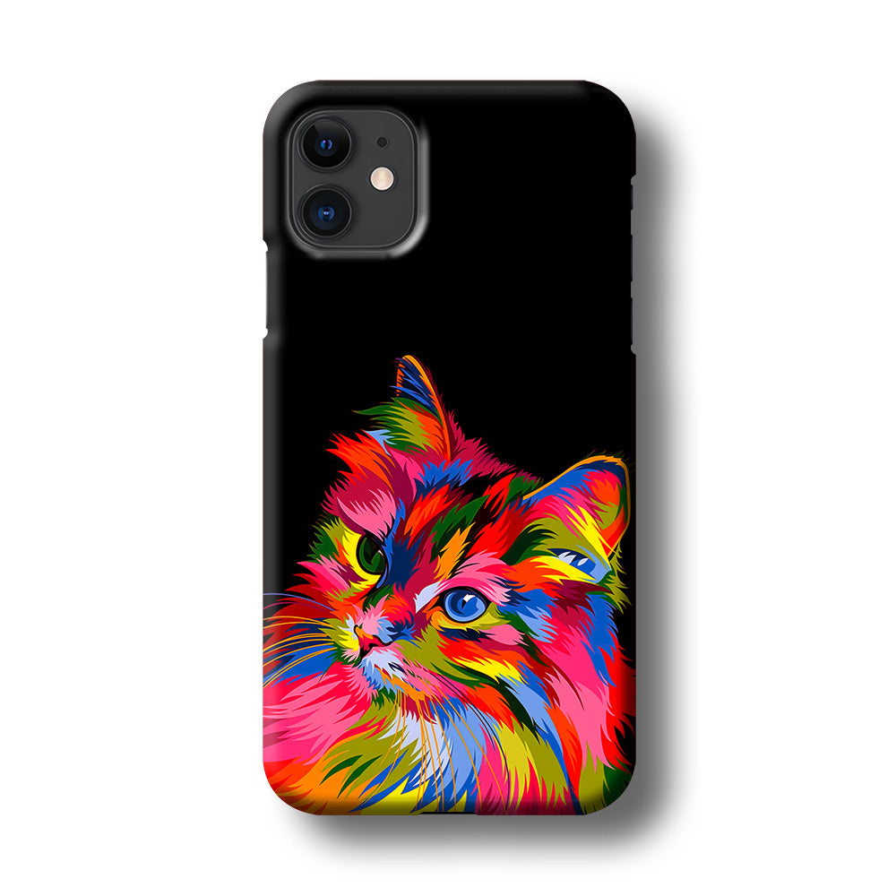 Cat Colorful Art Painting iPhone 11 Case-Phone Case-3D Case-Altracase