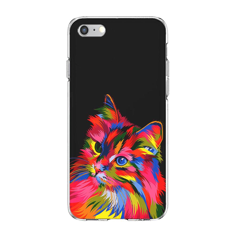 Cat Colorful Art Painting iPhone 6 | 6s Case-Phone Case-Clear Soft Case-Altracase