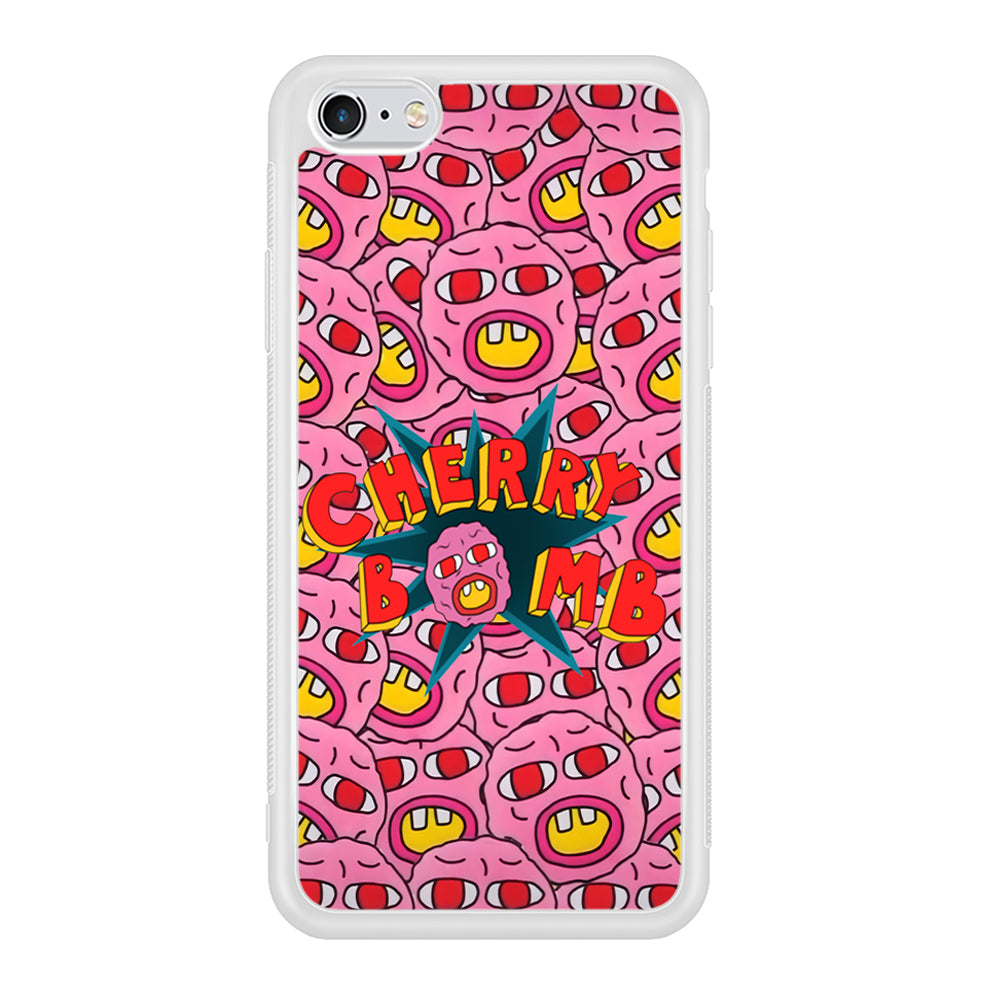 Cherry Bomb Face Sticker iPhone 6 Plus | 6s Plus Case-Phone Case-Rubber White (2D Case)-Altracase