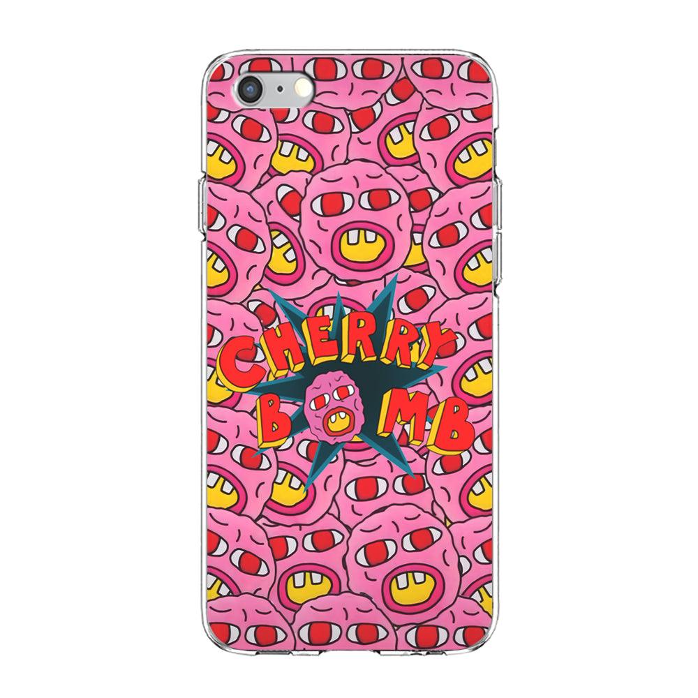 Cherry Bomb Face Sticker iPhone 6 | 6s Case-Phone Case-Clear Soft Case-Altracase