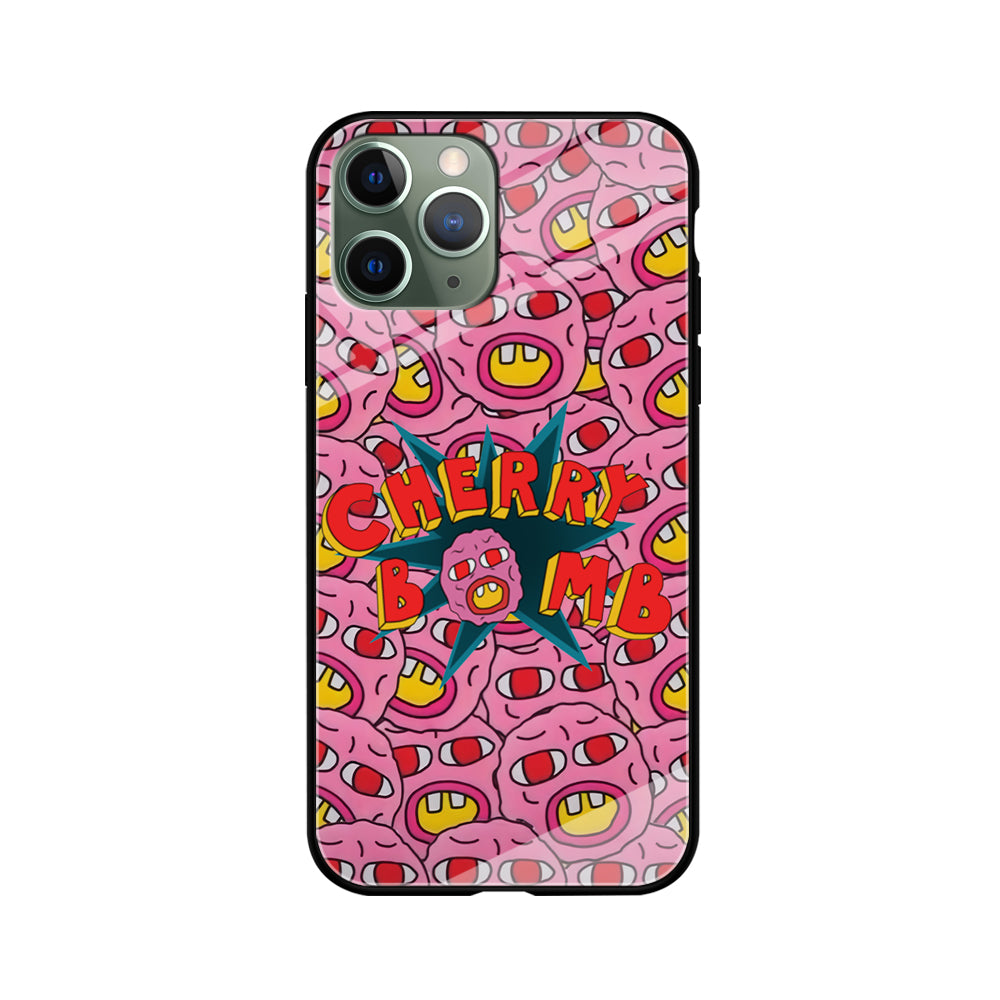 Cherry Bomb Face Sticker iPhone 11 Pro Case-Phone Case-Tempered Glass Case-Altracase