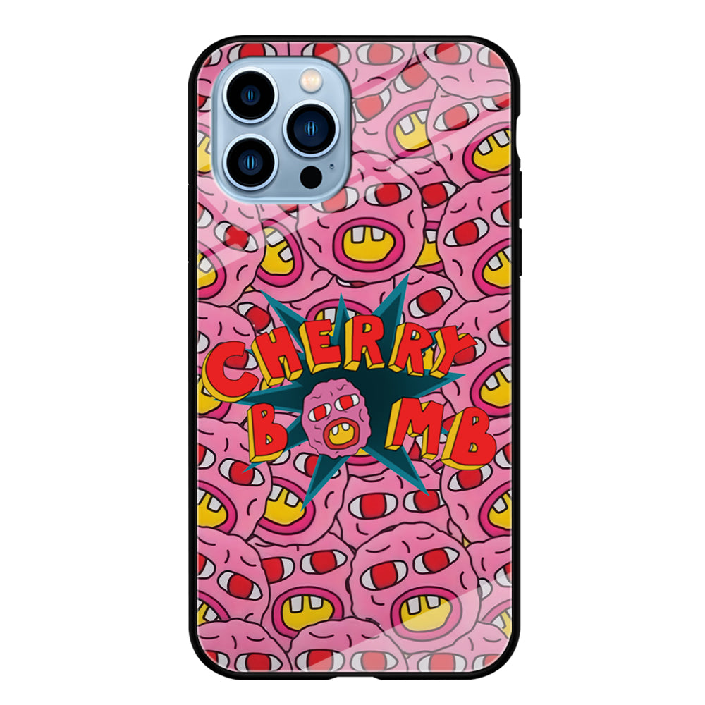 Cherry Bomb Face Sticker iPhone 15 Pro Max Case-Phone Case-Tempered Glass Case-Altracase