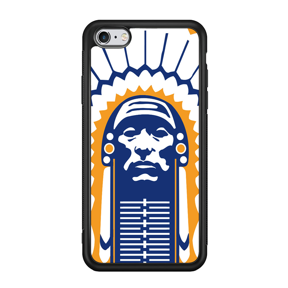 Chief Illiniwek Illinois iPhone 6 Plus | 6s Plus Case-Phone Case-Rubber Black (2D Case)-Altracase