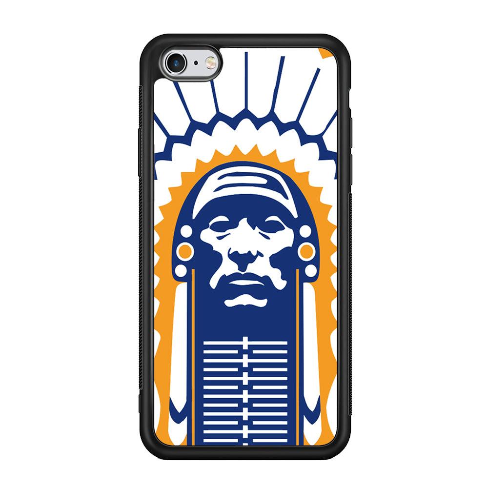 Chief Illiniwek Illinois iPhone 6 | 6s Case-Phone Case-Rubber Black (2D Case)-Altracase