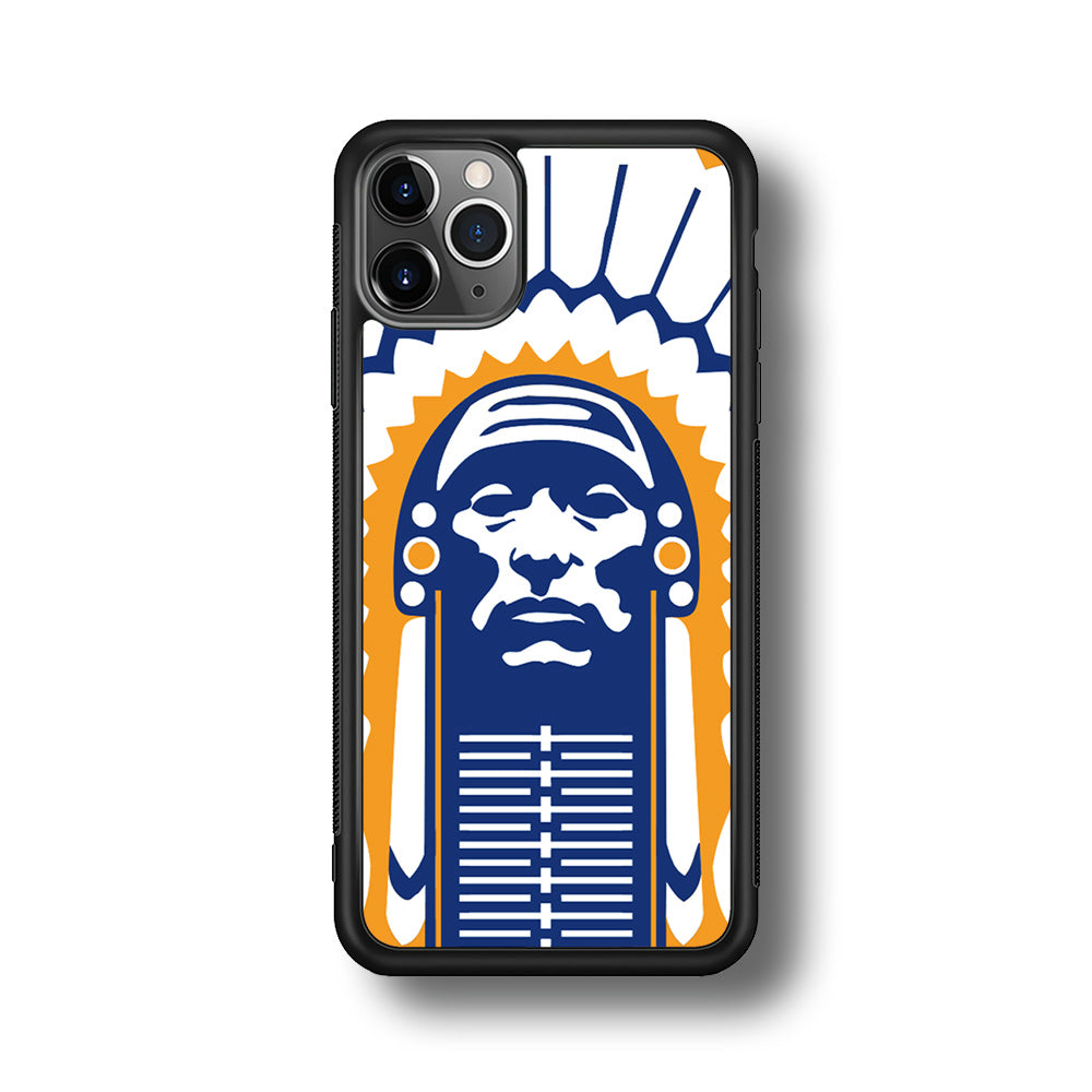 Chief Illiniwek Illinois iPhone 11 Pro Case-Phone Case-Rubber Black (2D Case)-Altracase