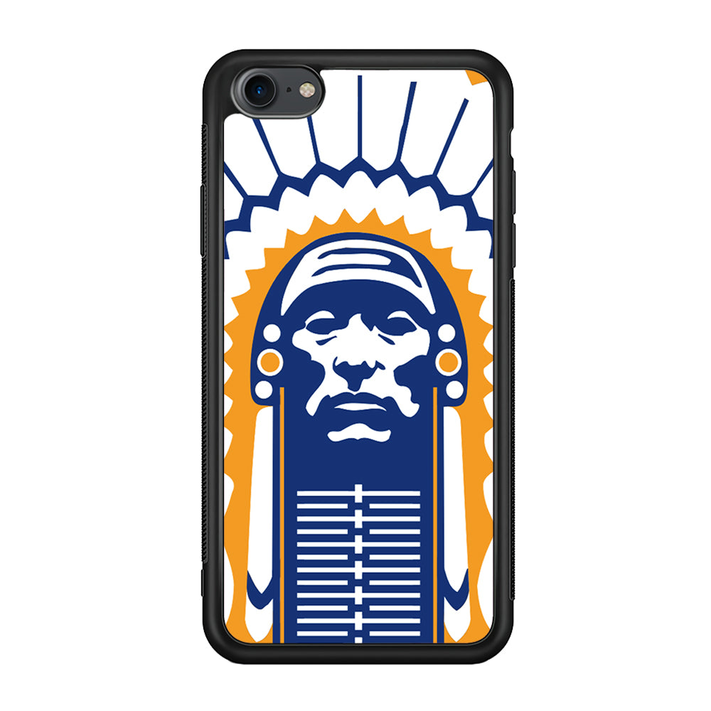 Chief Illiniwek Illinois iPhone 7 Case-Phone Case-Rubber Black (2D Case)-Altracase