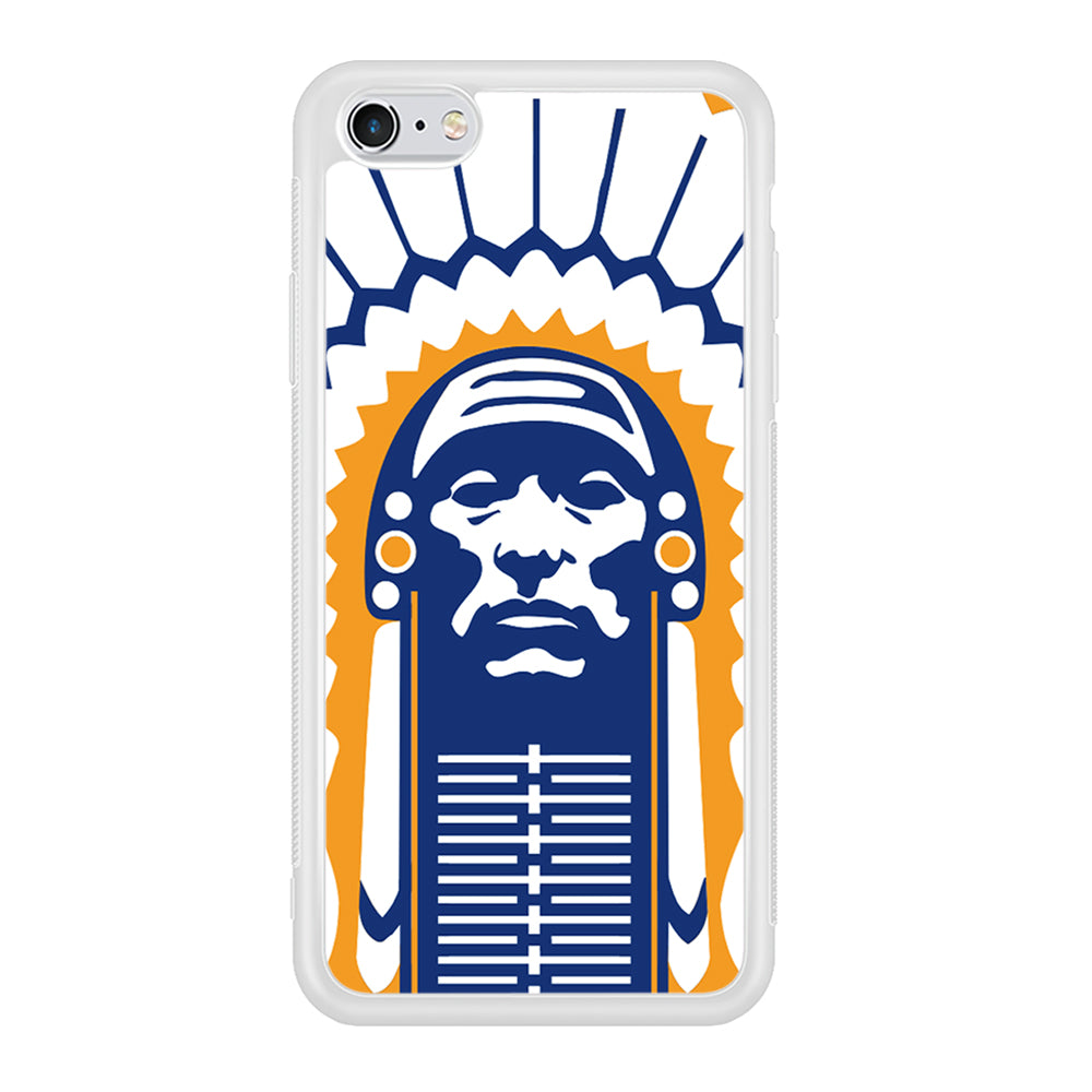 Chief Illiniwek Illinois iPhone 6 Plus | 6s Plus Case-Phone Case-Rubber White (2D Case)-Altracase