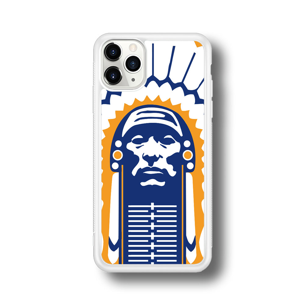 Chief Illiniwek Illinois iPhone 11 Pro Case-Phone Case-Rubber White (2D Case)-Altracase