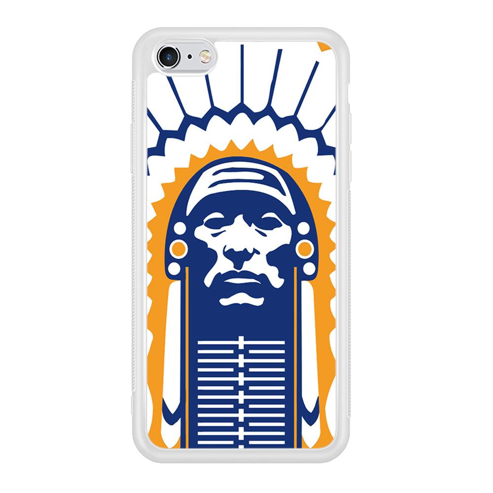 Chief Illiniwek Illinois iPhone 6 | 6s Case-Phone Case-Rubber White (2D Case)-Altracase