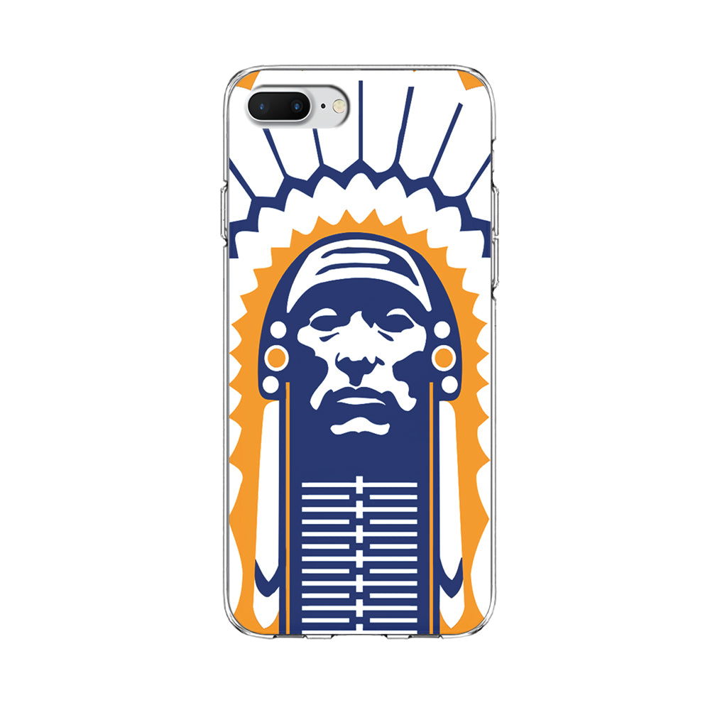 Chief Illiniwek Illinois iPhone 8 Plus Case-Phone Case-Clear Soft Case-Altracase