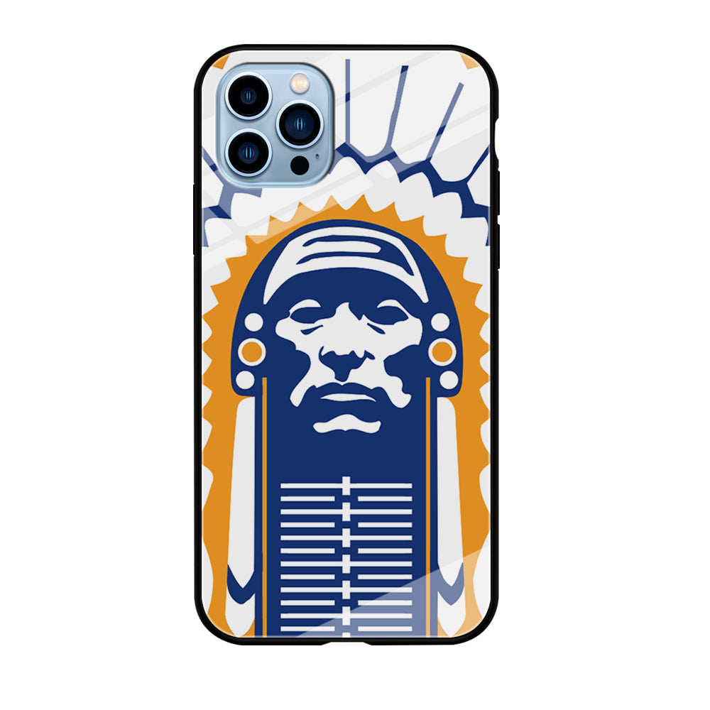 Chief Illiniwek Illinois iPhone 12 Pro Max Case-Phone Case-Tempered Glass Case-Altracase