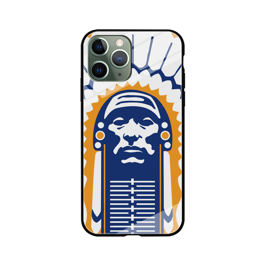 Chief Illiniwek Illinois iPhone 11 Pro Case-Phone Case-Tempered Glass Case-Altracase
