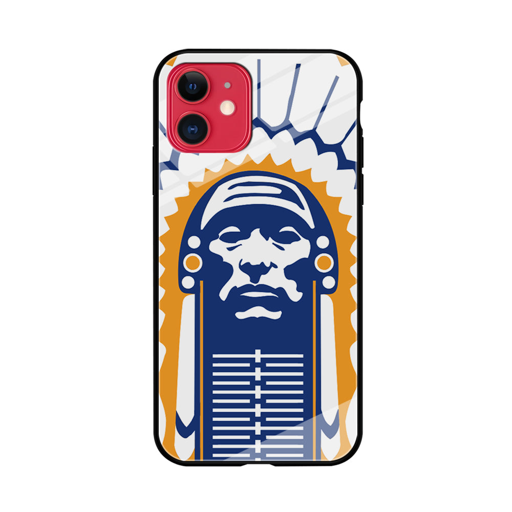 Chief Illiniwek Illinois iPhone 11 Case-Phone Case-Tempered Glass Case-Altracase