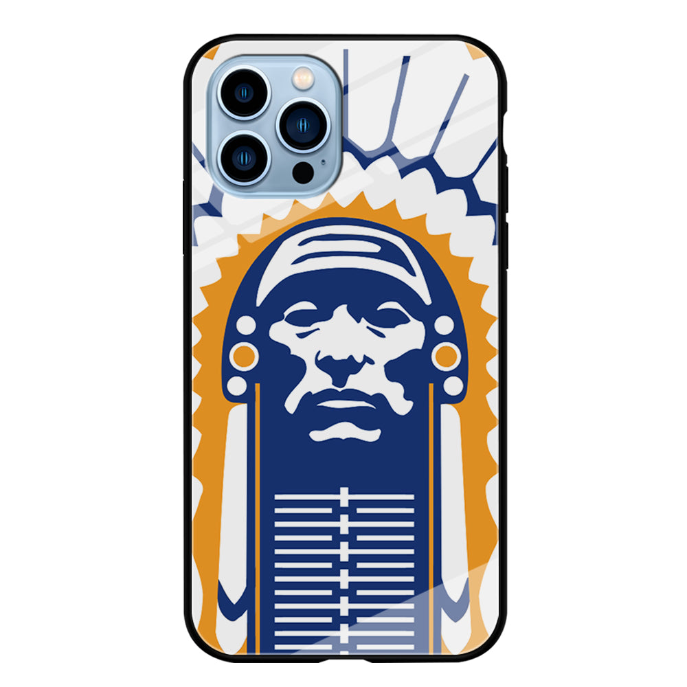 Chief Illiniwek Illinois iPhone 15 Pro Max Case-Phone Case-Tempered Glass Case-Altracase