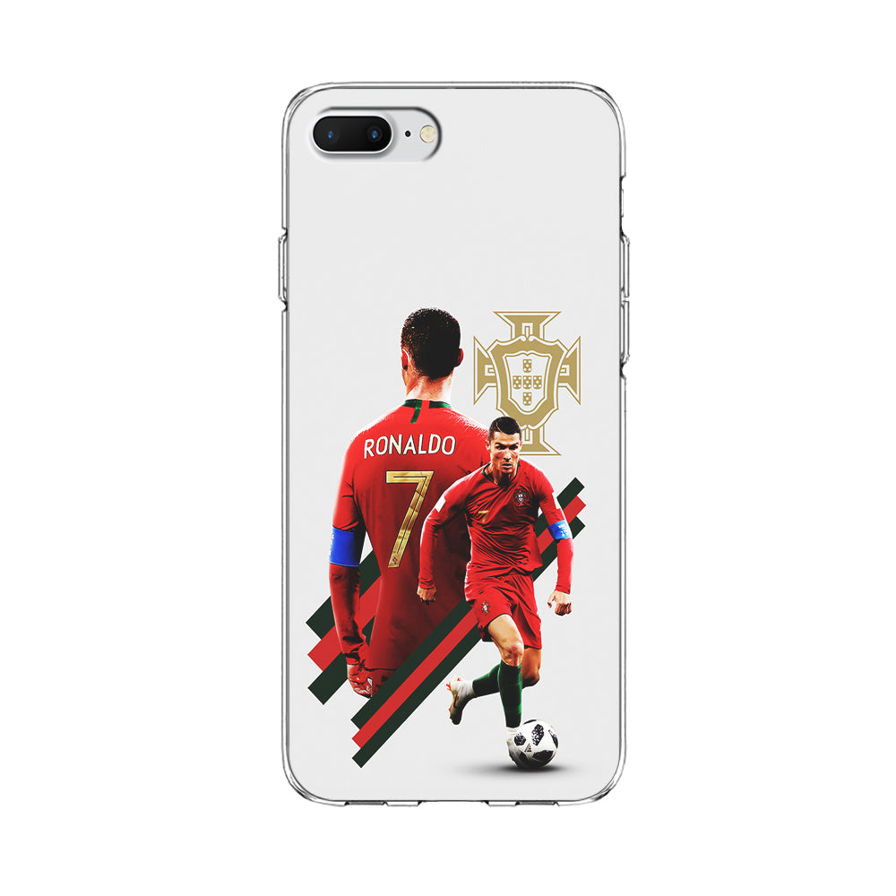 Cristiano Ronaldo Portugal iPhone 8 Plus Case-Phone Case-Clear Soft Case-Altracase