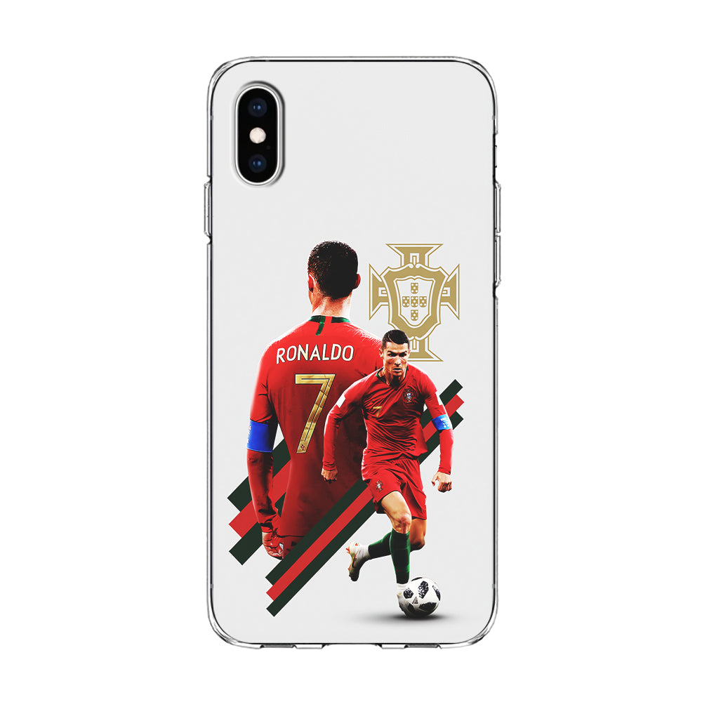 Cristiano Ronaldo Portugal iPhone X Case-Phone Case-Clear Soft Case-Altracase