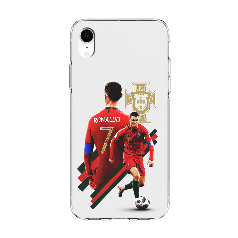 Cristiano Ronaldo Portugal iPhone XR Case-Phone Case-Clear Soft Case-Altracase