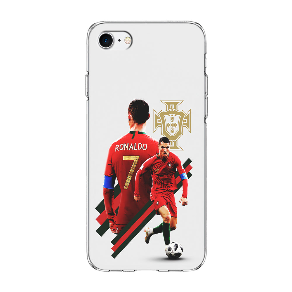 Cristiano Ronaldo Portugal iPhone SE 3 2022 Case-Phone Case-Clear Soft Case-Altracase
