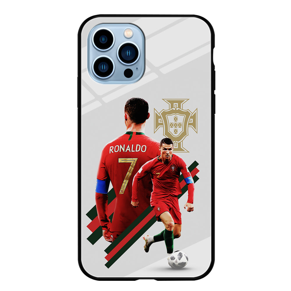 Cristiano Ronaldo Portugal iPhone 15 Pro Max Case-Phone Case-Tempered Glass Case-Altracase
