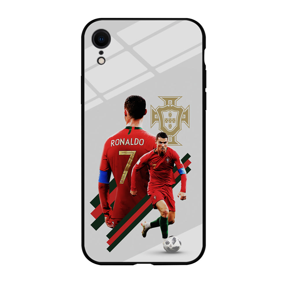 Cristiano Ronaldo Portugal iPhone XR Case-Phone Case-Tempered Glass Case-Altracase