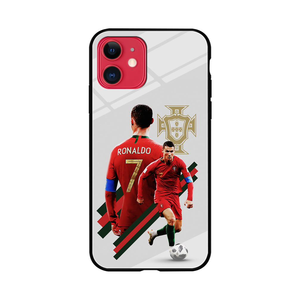 Cristiano Ronaldo Portugal iPhone 11 Case-Phone Case-Tempered Glass Case-Altracase