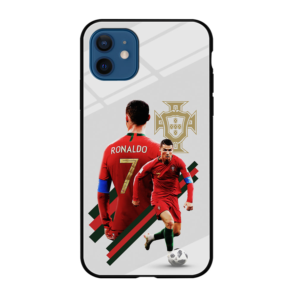 Cristiano Ronaldo Portugal iPhone 12 Case-Phone Case-Tempered Glass Case-Altracase