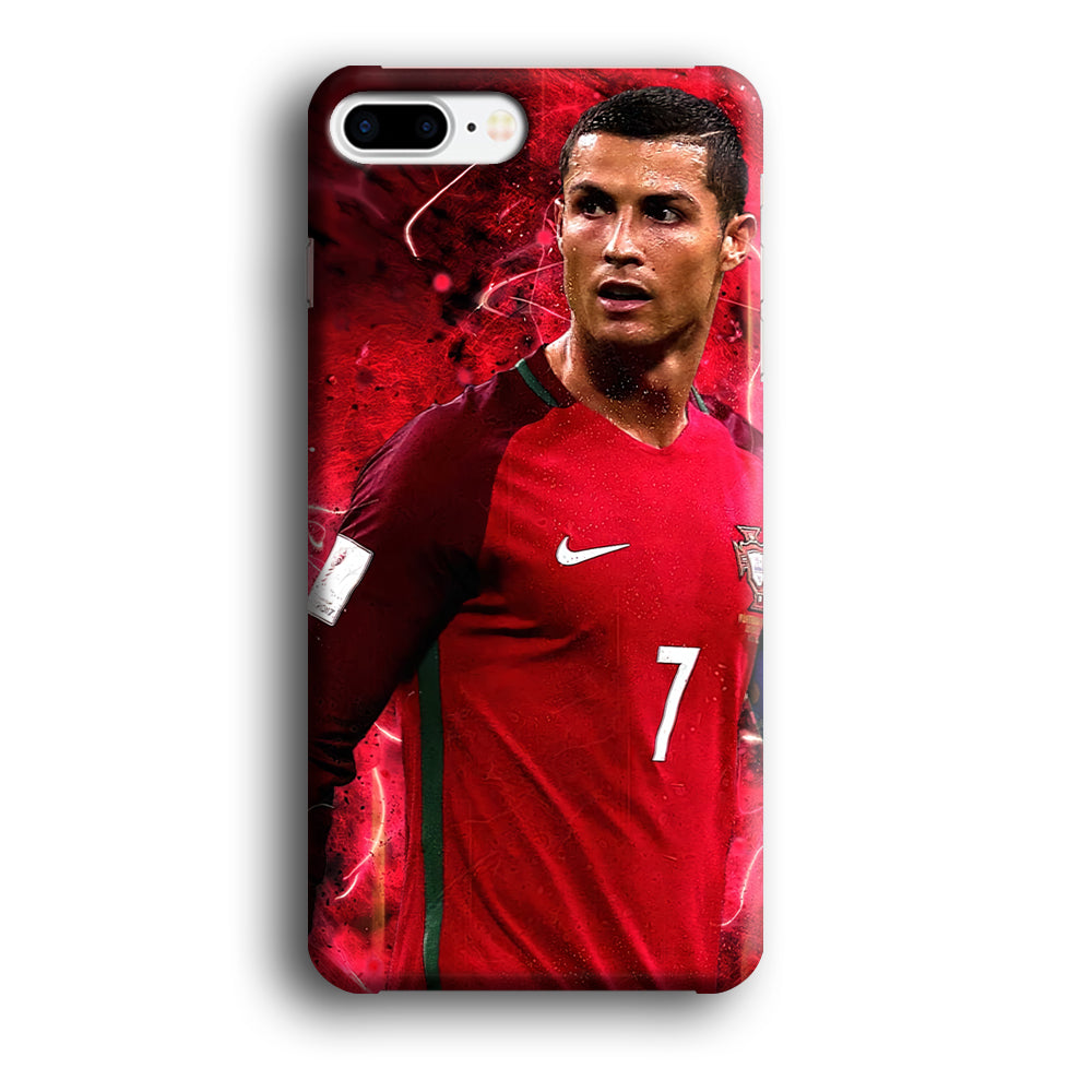 Cristiano Ronaldo Red Aesthetic iPhone 7 Plus Case-Phone Case-3D Case-Altracase