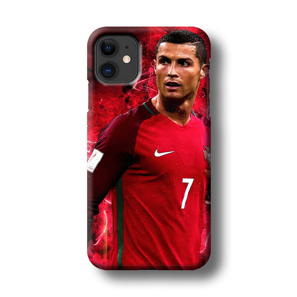 Cristiano Ronaldo Red Aesthetic iPhone 11 Case-Phone Case-3D Case-Altracase