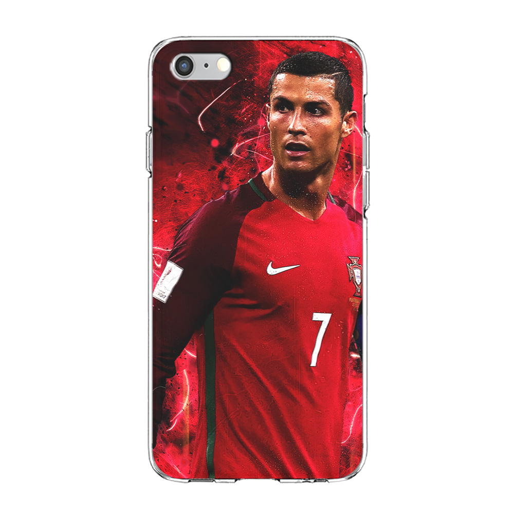 Cristiano Ronaldo Red Aesthetic iPhone 6 Plus | 6s Plus Case-Phone Case-Clear Soft Case-Altracase