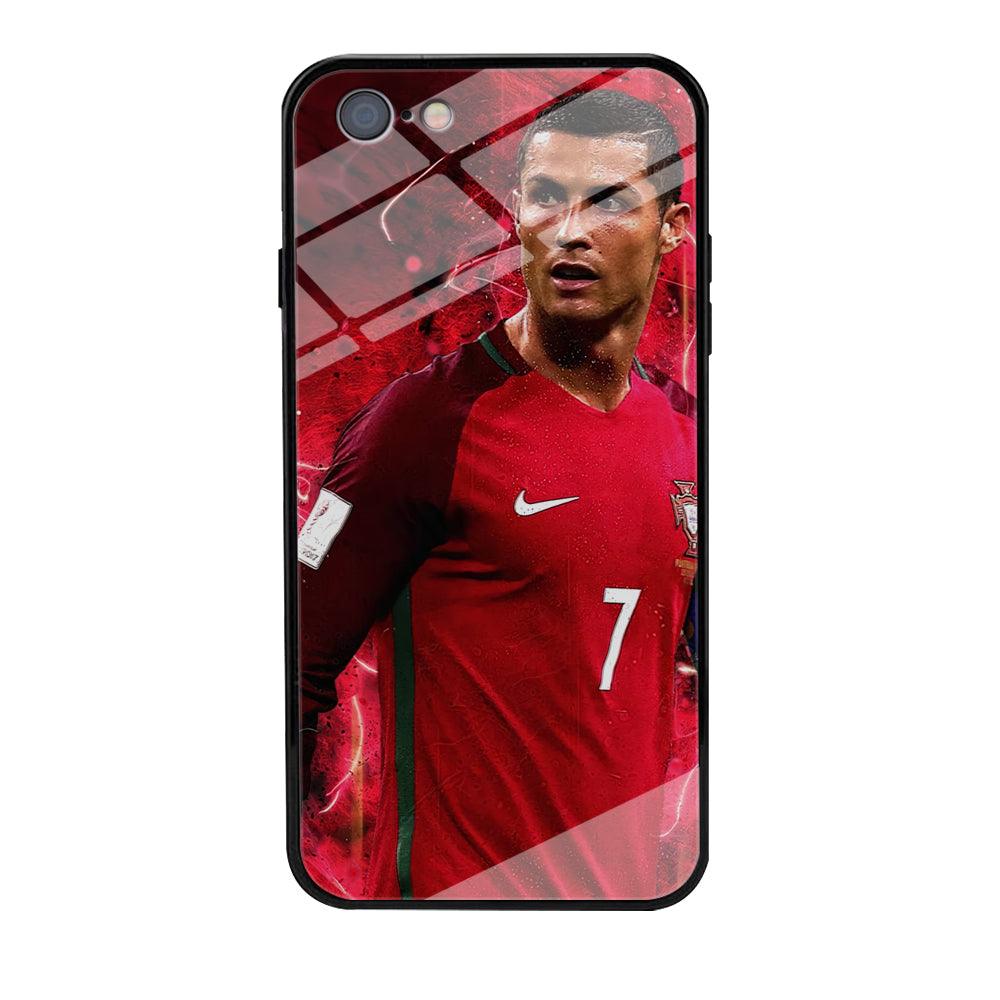 Cristiano Ronaldo Red Aesthetic iPhone 6 | 6s Case-Phone Case-Tempered Glass Case-Altracase