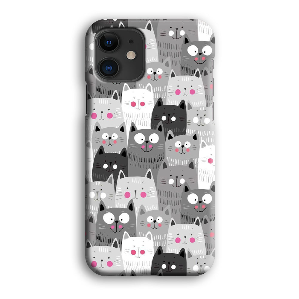 Cute Cat 001 iPhone 12 Case-Phone Case-3D Case-Altracase