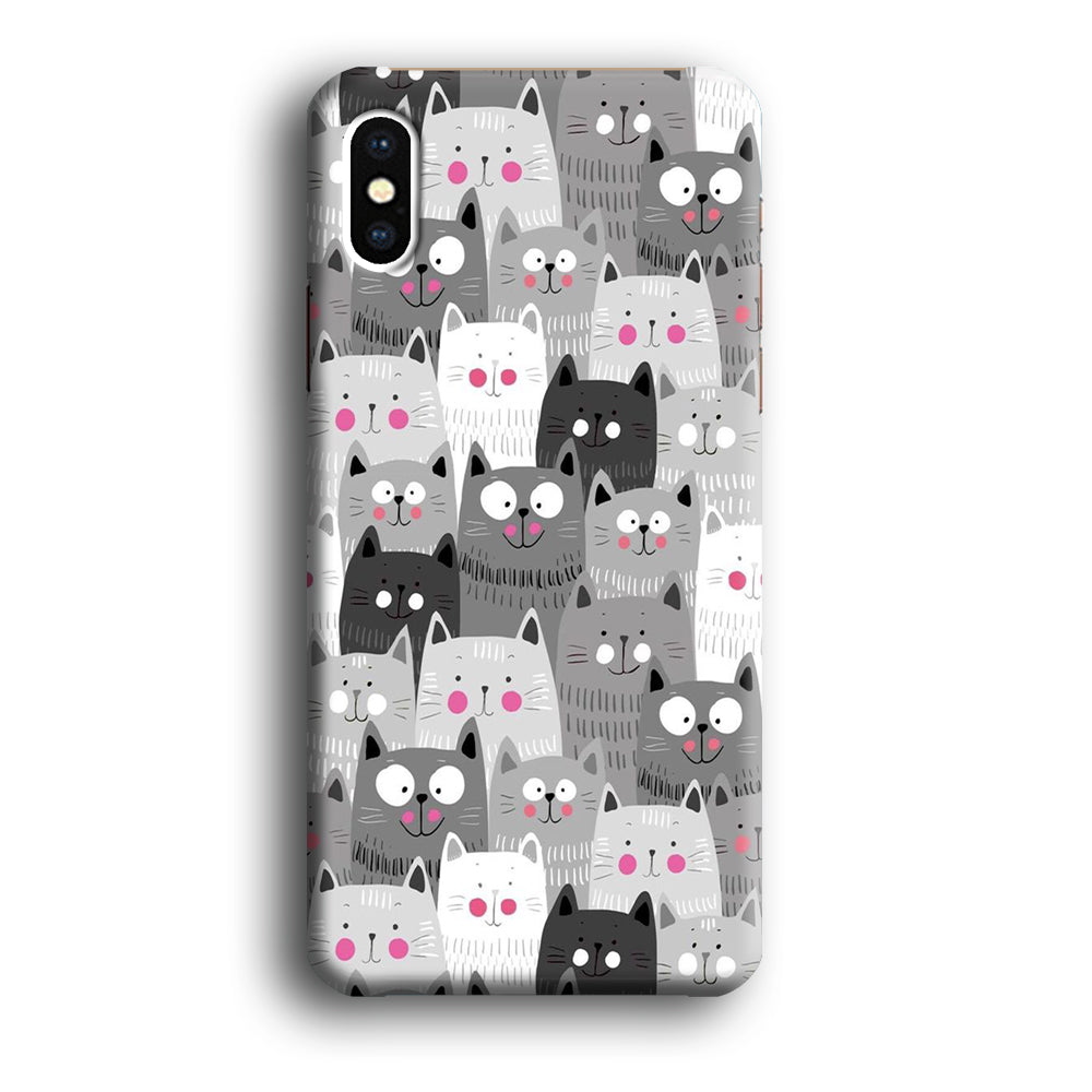Cute Cat 001 iPhone Xs Case-Phone Case-3D Case-Altracase