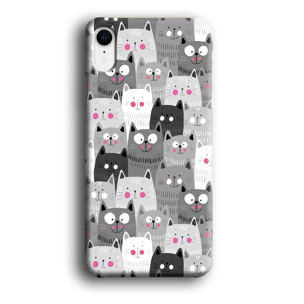 Cute Cat 001 iPhone XR Case-Phone Case-3D Case-Altracase