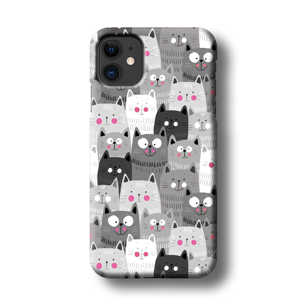 Cute Cat 001 iPhone 11 Case-Phone Case-3D Case-Altracase