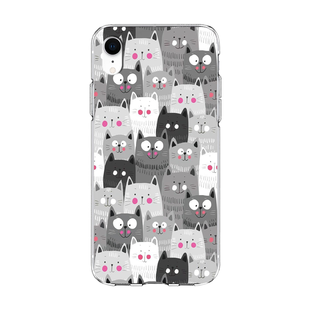 Cute Cat 001 iPhone XR Case-Phone Case-Clear Soft Case-Altracase