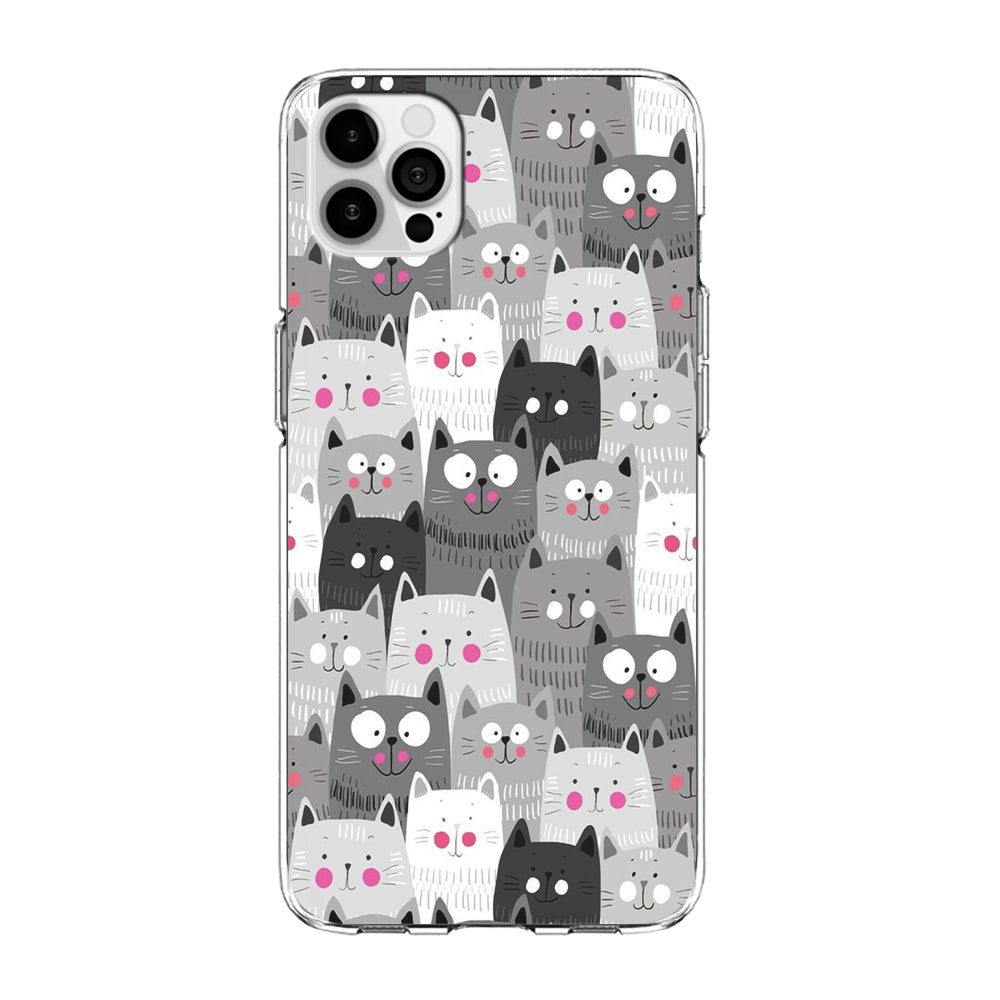 Cute Cat 001 iPhone 15 Pro Max Case-Phone Case-Clear Soft Case-Altracase