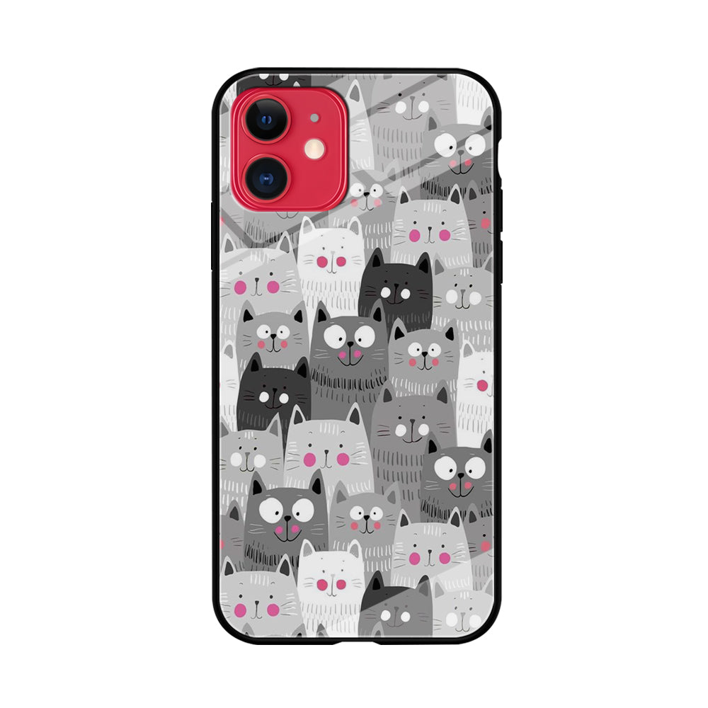 Cute Cat 001 iPhone 11 Case-Phone Case-Tempered Glass Case-Altracase