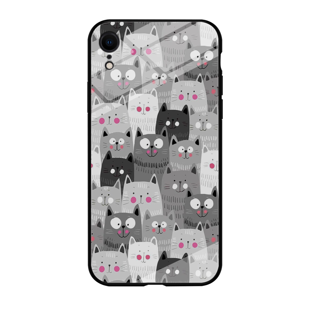 Cute Cat 001 iPhone XR Case-Phone Case-Tempered Glass Case-Altracase