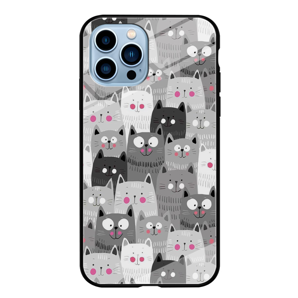 Cute Cat 001 iPhone 13 Pro Case-Phone Case-Tempered Glass Case-Altracase