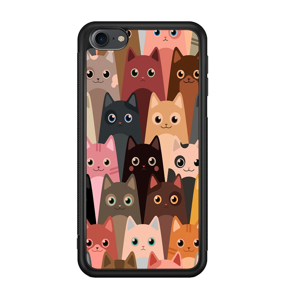 Cute Cat Doodle iPod Touch 6 Case-Phone Case-3D Case-Altracase