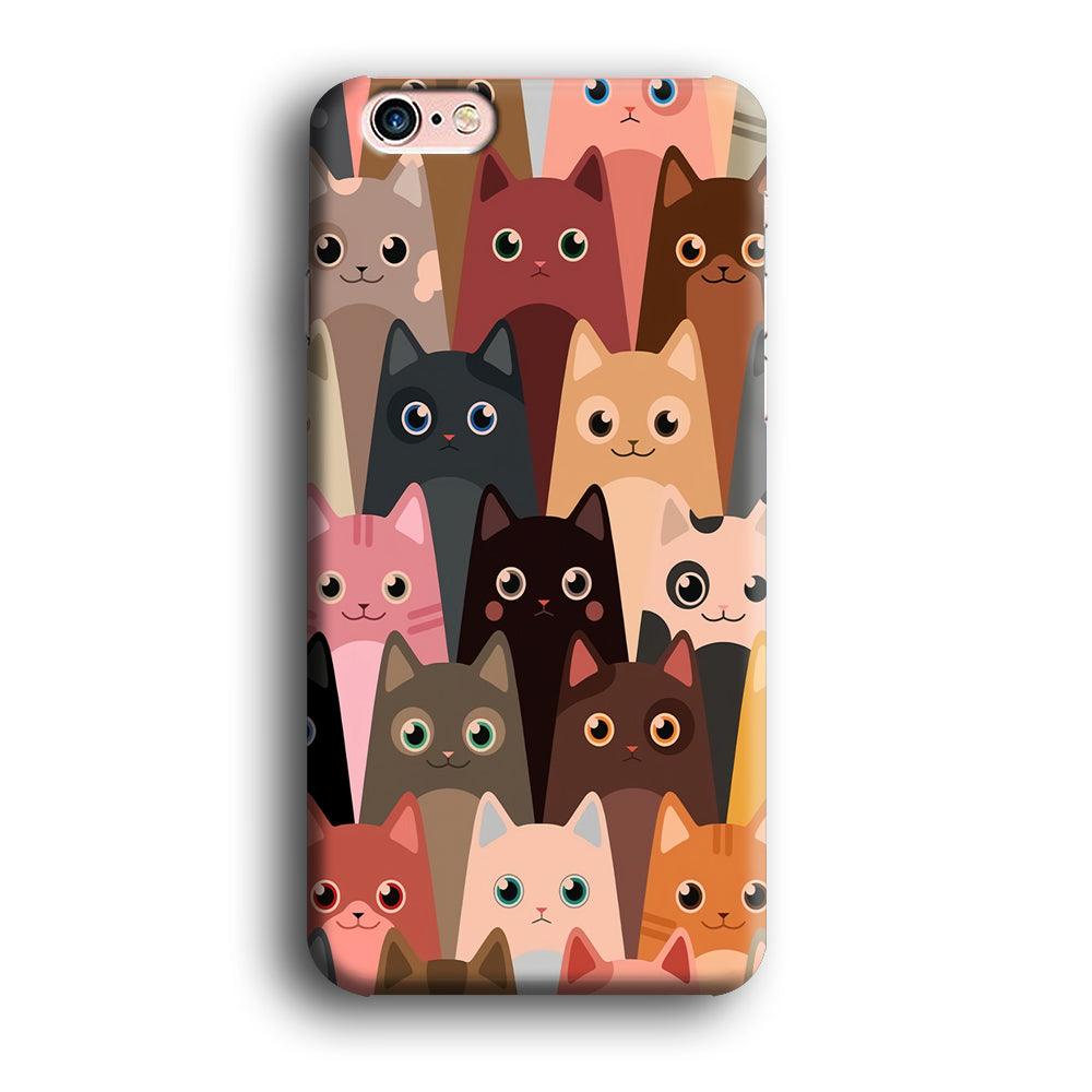 Cute Cat Doodle iPhone 6 | 6s Case-Phone Case-3D Case-Altracase
