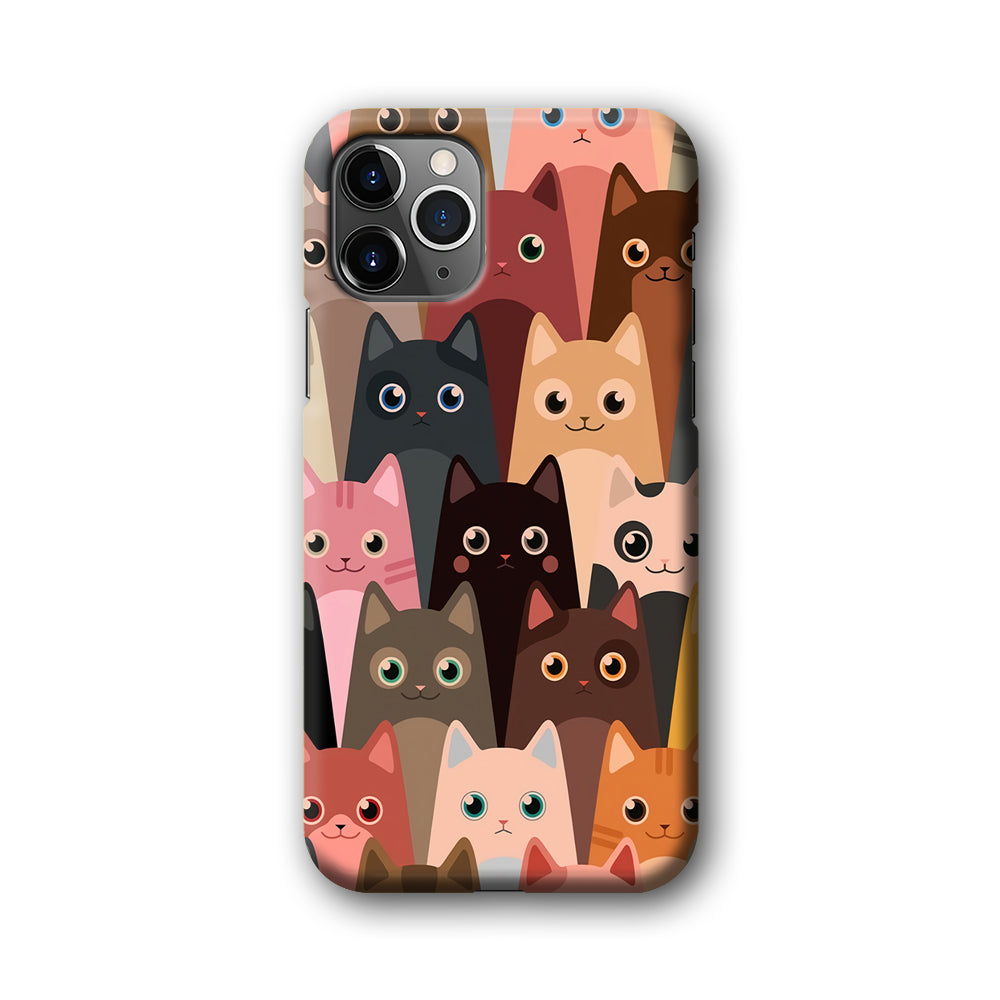 Cute Cat Doodle iPhone 11 Pro Max Case-Phone Case-3D Case-Altracase