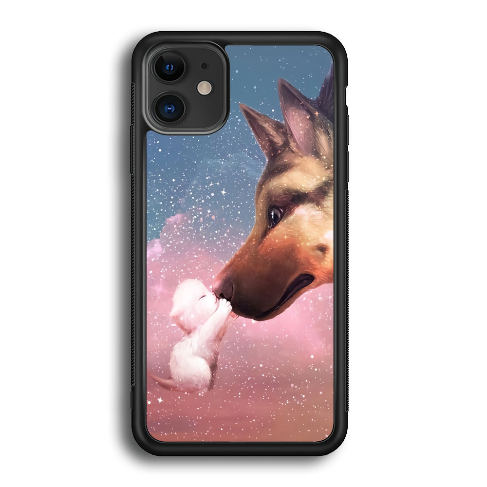 Cute Cat Kiss Dog iPhone 12 Mini Case - Altracase