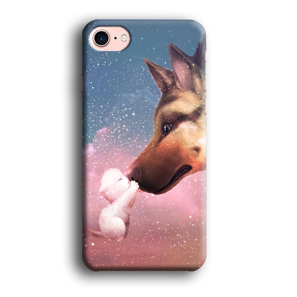 Cute Cat Kiss Dog iPhone 7 Case-Phone Case-3D Case-Altracase