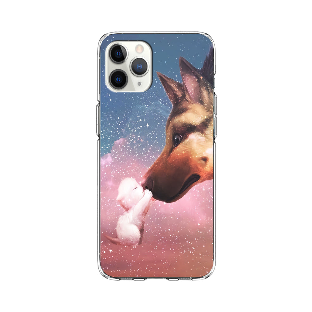 Cute Cat Kiss Dog iPhone 11 Pro Case-Phone Case-Clear Soft Case-Altracase