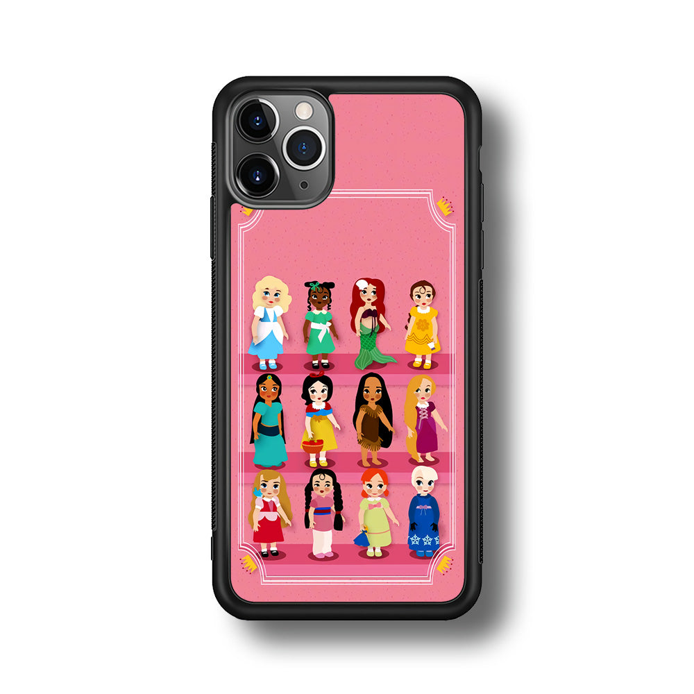 Cute Disney Princess iPhone 11 Pro Case-Phone Case-Rubber Black (2D Case)-Altracase