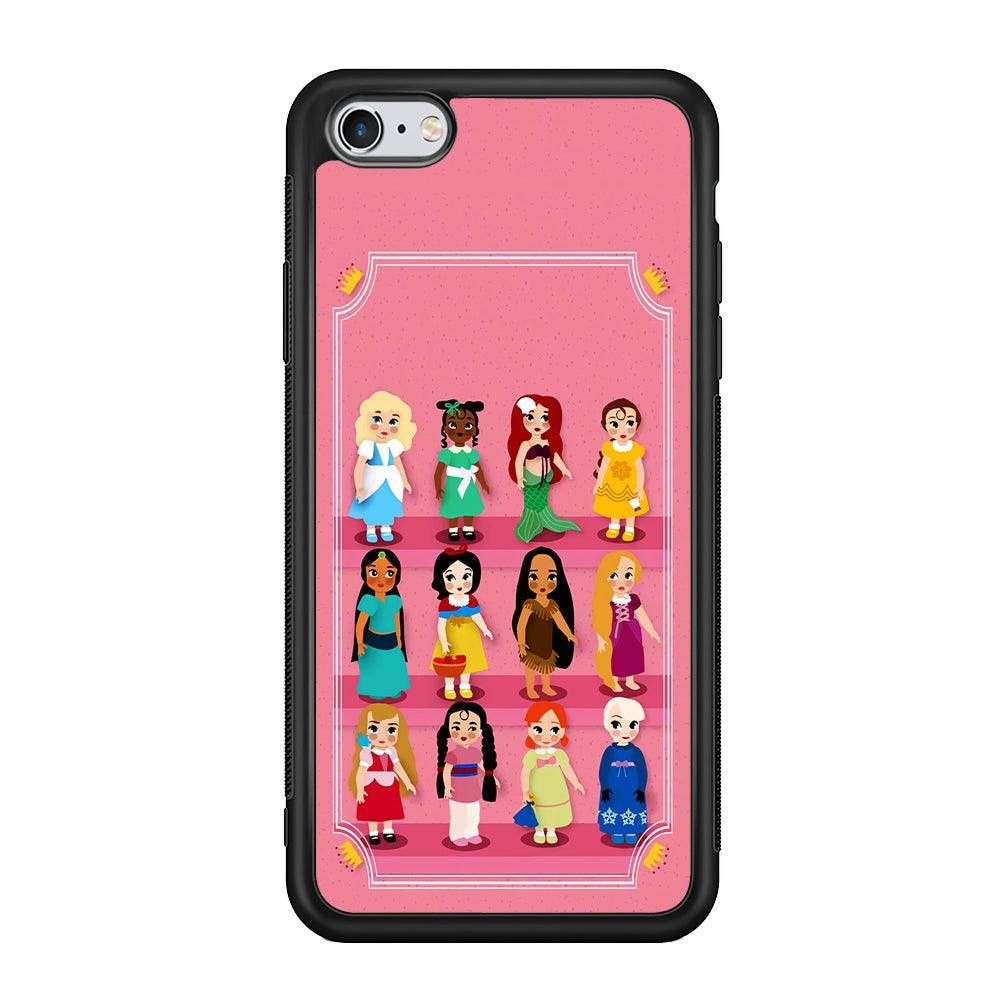 Cute Disney Princess iPhone 6 | 6s Case-Phone Case-Rubber Black (2D Case)-Altracase