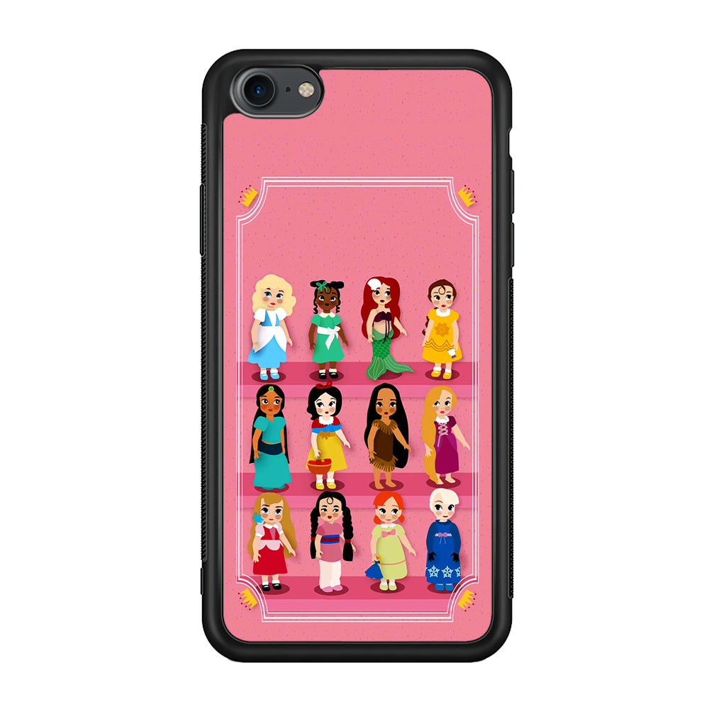 Cute Disney Princes iPhone 7 Case-Phone Case-Rubber Black (2D Case)-Altracase