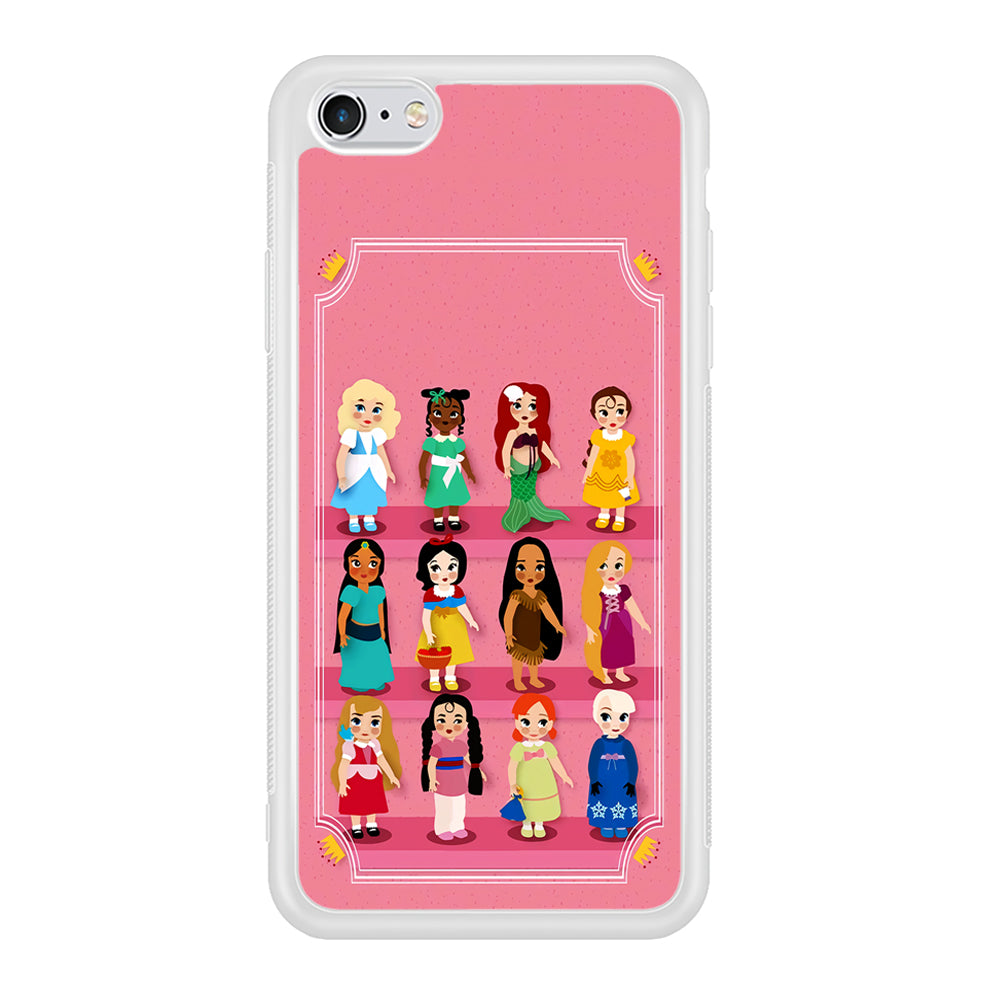 Cute Disney Princess iPhone 6 Plus | 6s Plus Case-Phone Case-Rubber White (2D Case)-Altracase